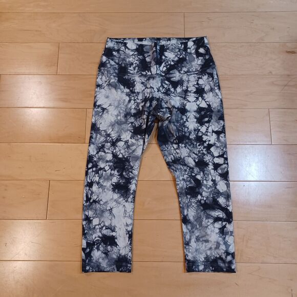 Lululemon Wunder Under Crop Hi-Rise Luxtreme Dual Shibori Pattern 21" 10 W6AQES - Picture 5 of 10